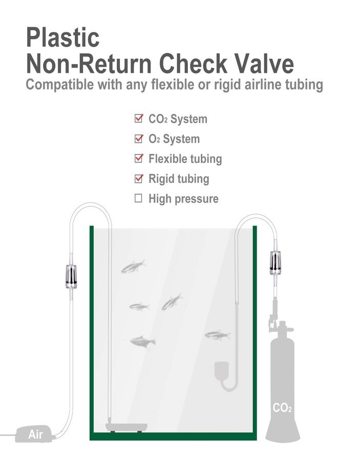 Clscea Aquarium Check Valves 1 Way Non-Return Valves Suction Cups Spare Parts Kit - Image 3